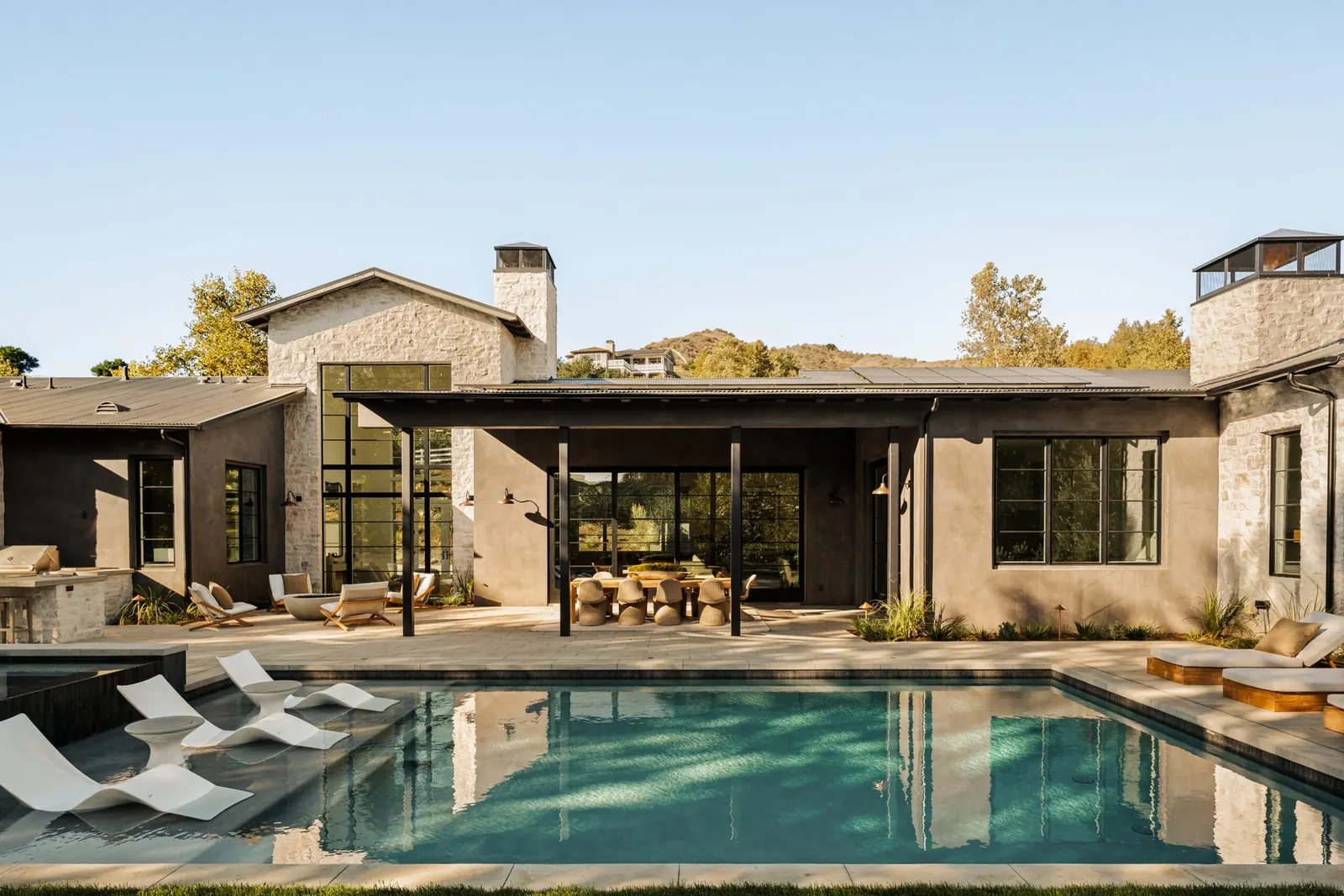 Pool and covered terrace